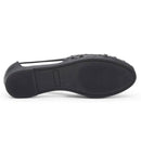 Ballerina traforata in pelle