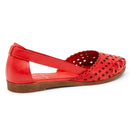 Ballerina traforata in pelle