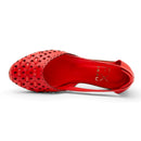 Ballerina traforata in pelle