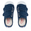 Scarpa in cotone doppio velcro