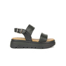 Sandalo con platform in pelle