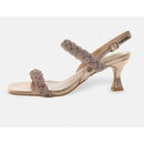 Sandali gioiello tacco intrecciati strass