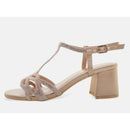 Sandali gioiello con tacco strass