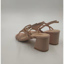 Sandali intrecciati con tacco