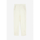 Freddy pantaloni con spacco sul fondo, strass e piping in satin