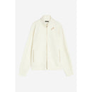Freddy felpa zip e collo alto da donna con piping satin e strass