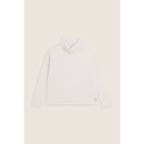 Freddy maglia donna in felpa bonded a trecce con collo a tubo