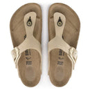 Gizeh big buckle sandcastle, nubuck leather