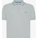 Sun 68 polo small stripes on collar s/s