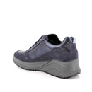 Sneakers con zeppa da donna con zip