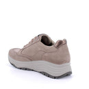 Sneakers gore-tex con zeppa da donna marrone e bordò con lacci