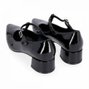 Decolte c/cinturino e tacco in vernice