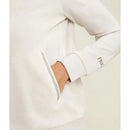 Freddy felpa collo alto da donna in velluto con zip e logo strass