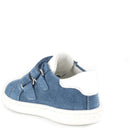 Scarpa in pelle da bambino bluette