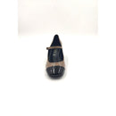 Decolte con tacco in vernice e c/ cinturino