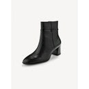Stivaletto in pelle con cinturino