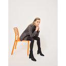 Stivaletto in pelle con cinturino