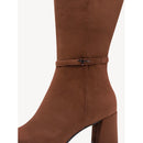 Stivale in camoscio con tacco