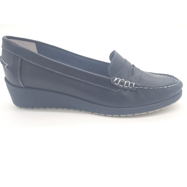 2593 mocassino zeppa