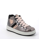 Sneakers da bambina grigio metal