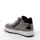 Sneakers da bambina grigio metal