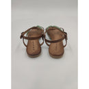 Sandalo infradito con bicolore sottopiede in memory e f.do gomma