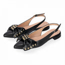 Slingback con borchie