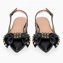 Slingback con borchie