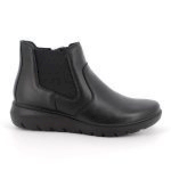 Stivaletti neri in pelle da donna