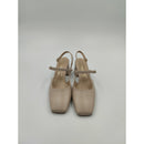 Sling back punta quadra e tacco