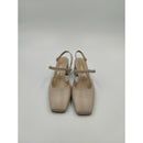 Sling back punta quadra e tacco