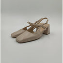 Sling back punta quadra e tacco