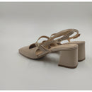 Sling back punta quadra e tacco