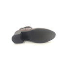 Brenda tronchetto in pelle con tacco e cerniera