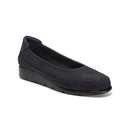 Ballerina in nabuk con zeppetta