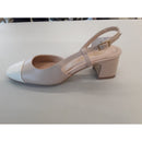 Sling back con puntale e tacco