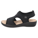 Sandalo da donna in microfibra elastica