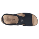 Sandalo da donna in microfibra elastica