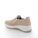 Slip on con zeppa da donna con zip