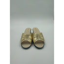 Ciabatta zeppa fascia arricciata