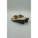 Ciabatta zeppa fascia arricciata