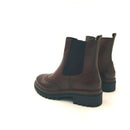 Mosca chelsea in pelle f.do carroarmato con cerniera