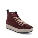 Sneaker alta in camoscio