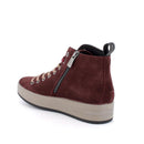 Sneaker alta in camoscio