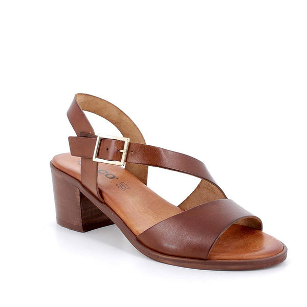 Sandali con tacco da donna  con fibbia