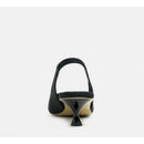 Sling back in tessuto