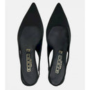 Sling back in tessuto