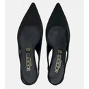 Sling back in tessuto
