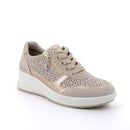 Scarpe con zeppa in pelle da donna