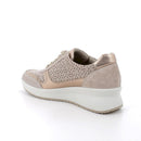 Scarpe con zeppa in pelle da donna